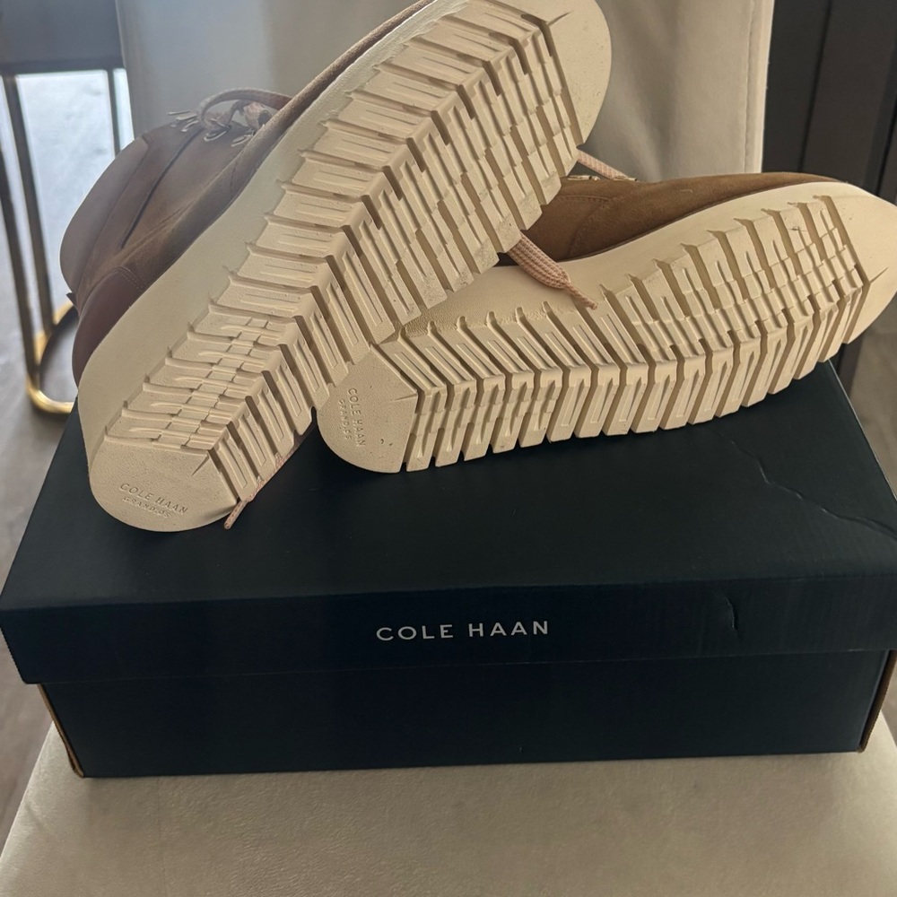 Cole Haan Women's Brown Lace-Up winter/snow boots - Picture 3 of 4